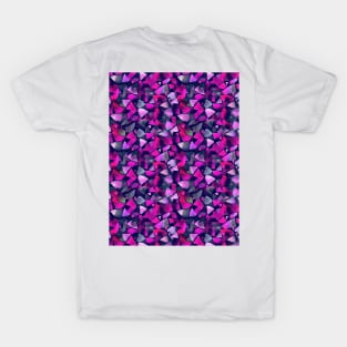 Watercolor geometric soft dark magenta T-Shirt